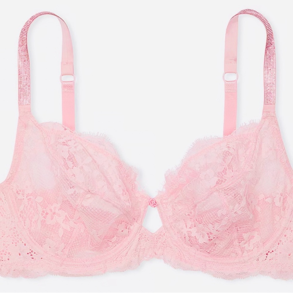 DREAM ANGELS The Fabulous by Victoria's Secret Twinkle Strap Lace Full-Cup Bra